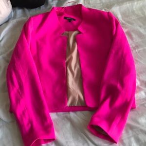 Necessary clothing neon pink blazer